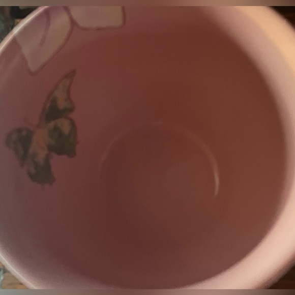 Disney Store Sleeping Beauty Aurora Pink Flowers Butterflies Coffee Mug - Picture 4 of 4